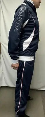BERETTA Embossed Logo Track Suit Jacket and Jogger pants size XXL