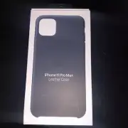 Original Genuine Apple Leather Case Cover For iPhone 11 Pro Max - Midnight Blue