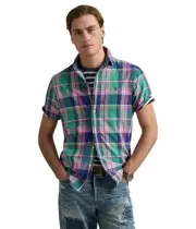 Man's Shirts & Tops Polo Ralph Lauren Classic Fit Plaid Oxford Shirt