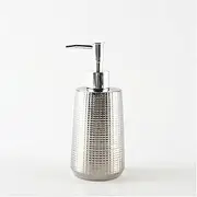Countertop Soap Dispensers Ceramic Soap Dispenser, Lotion Bottle, Soap Bottle with Removable Pump, Lattice Pattern Dispenser for Kitchen Soap, Bathroom Soap Liquid Hand soap Dispenser