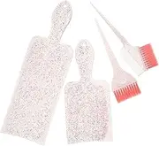 VICASKY 1 Set Hair Highlighting Kit Durable Dye Paddle Comb Brush for DIY Coloring Essential Foiling Tools for Home Salon Use