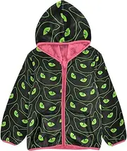 [GuoChe] Baby Fleece Jacket Happy Halloween Green Cartoon Toddler Girl Jacket Peach Stylish Baby Boy Clothes 3-10T