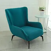 High Stretch Wingback Chair Covers Jacquard High Back Armchair Slipcovers 1 Piece Modern Single Sofa Cover Washable Furniture Protectors for Living Room Bedroo