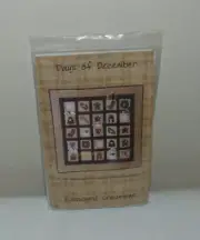 Days of December Wall Hanging Appliques Advent Calendar Pattern Instructions