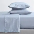 Renee Taylor Baby Blue 300TC Organic Cotton Mega King Bed Sheet/Pillowcase Set