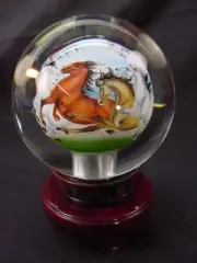 BUTW 110 mm quartz hand painted sphere lapidary 8131