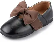 KIDSUN Toddler Boy’s Girl’s Dress Shoes Comfort Lace-Up Oxford School Uniform Shoes Loafer Flats (Toddler/Little Kid) E-Black
