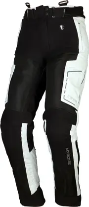 Modeka Khao Air, textile pants waterproof women , color: Black/Light Grey , size: 80