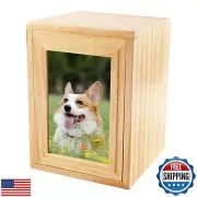 NEWDREAM: Pet Cremation Urns，Pet Photo Urn, Dog Ashes Urn, Box for Dog Ashes,