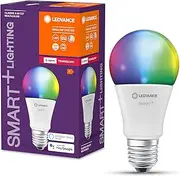 LEDVANCE E27 LED Bulb, Zigbee Smart Home Light Bulb with 9W (806Lumen) Replaces 60W Incandescent Bulb, Dimmable, RGBW Light Colour (2700-6500K), Compatible with Alexa, Google or App, Lamps in Pack of