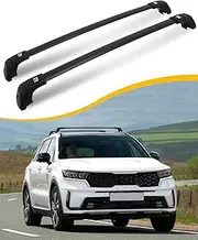 EZREXPM 260LBS Roof Rack Cross Bars Fit for 2021-2025 KIA Sorento & Sorento HYBIRD & Sorento Plug-in Hybrid Rooftop Cargo Crossbars with Flush Side Rails (Except X-LINE Models)
