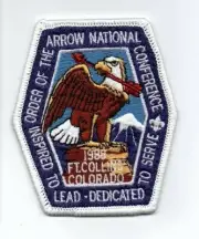 Boy Scout OA Order of the Arrow 1988 NOAC Pocket Patch