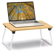 Foldable Lap Desk Laptop Stand Bed Desk Table Tray Breakfast Serving Tray Por...