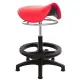 【GXG】馬鞍型 工作椅 塑膠腳+踏圈 拉環升降款(TW-T04 EK)