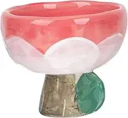 Mikinona Hand Drawn Floral Salad Bowl Decorative Salad Cup Ice Cup Dessert Bowl Home Decorative