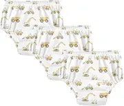 Baby Boys Toilet Training Pants Reusable Overnight Training Pants Training Panties for 4T Construction Vehicles Dump Truck Grader