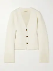 [KHAITE] KHAITE - Scarlet Cashmere Cardigan - Off-white - medium medium Off-white