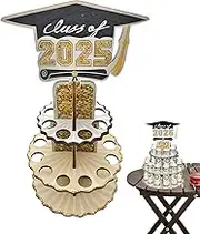 Graduation Money Holder,Graduation Money Cake | with 20 Holes, Wooden Double Layer Party Supplies for High School Graduates Party Keepsake