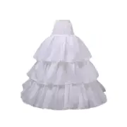 Victorian Petticoat Skirt Bustle Pannier White Petticoat Underskirt for LARP