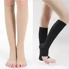 Men Women Compression Toeless Socks Knee High Support Stockings Open Toe Socks