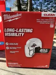 Milwaukee 48-73-1421 BOLT Full Face Shield - Clear Dual Coat Lens