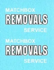 Matchbox Lesney 17b Bedford Van | Matchbox Removals Service Black outline Decal