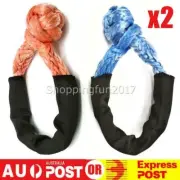 2pcs Soft Shackle 55cm Recovery Gear Dyneema Winch Rope 16.6T(16,600kg) AUS