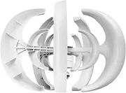 600W Wind Generator with Charger Controller 12V 24V 48V 5 Blades Lantern Wind Turbine Generator Kit Start Speed for Outdoor Street Lights(White)