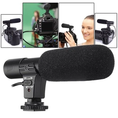 3.5mm DV Stereo Microphone Mic For Nikon D7000 D300s D5100 D5300 D3300 D3200 d