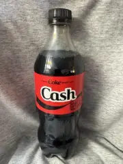 Share a Coke with Cash 2025 Personalized Gift Coca~Cola Bottle 20oz Zero