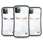 NATURE MAGICK MARBLE GLITTER EYELASHES HYBRID CASE FOR APPLE iPHONES PHONES