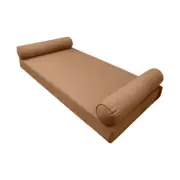 |SLIPCOVER ONLY|S5 Daybed Mattress Bolster Pillow Covers Pipe Trim Crib AD104