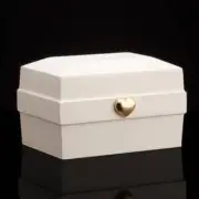 Wood Cremation Box Urn with Heart and Line Spruce Wood Memorial Urns Ash Holder
