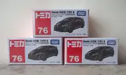 Tomica #76 Honda Civic Type R (black) x 3 pieces