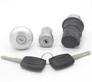 Complete Lock Set Ignition Switch Door Lock Fit for Ford Transit MK8 Custom Tourneo Custom (Color : Lock Set)