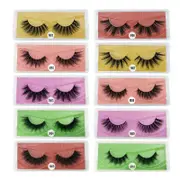 Nevenka Eyelashes Faux 3D Makeup Cilios Thick Mink Natural False Lashes-MixSet