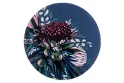 Ashdene Glass 30cm Radiance Midnight Round Surface Table Protector Pot Pan Mat