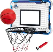 Mini Basketball Hoop Stylish Honeycomb Backboard for Kids with Strong Wall-Mounted Suction Cups - Basketball Toy Gifts for Kids Teens - Suitable for Smooth Wood, Glass, Tiles, Marble