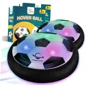 Hover Soccer Ball, Set of 2 LED Light Foam-Floating Ball-Soccer Player use for