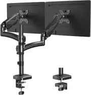 Dual Monitor Stand, Height Adjustable Monitor Arm for Two 17-32 Inch Screens