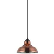 CLA Lighting Lamina Retro Dome Glass Pendant Light Copper