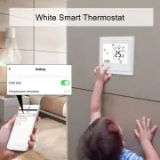 US (AC95‑240V White)Intelligent Thermostat Mobile App Voice Control Electric