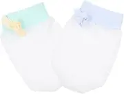 [GAROZATION] 2 Pairs Face Scratch Gloves Ice Silk Mitten Ant-scratch Gloves Newborn Mittens No Scratch Gloves Mits Mesh Gloves Girl Mittens Hand Protector