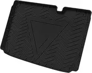 X AUTOHAUX Flat Face Cargo Liner Rear Trunk Mat Trunk Cargo Luggage Boot Tray Mat Stripes and Triangles Pattern for Ford EcoSport 2018-2019 Anti-Slip