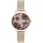 Olivia Burton OB16SP21 Ladies' Pink Stainless Steel Quartz Wristwatch (Ø 30 mm)