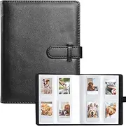 Photo Album for Pictures,Bonlaer 128 Pockets Mini Photo Album for Fujifilm Instax 7S 8 9 11 25 70 Mini Cameras,Polaroid Snap PIC-300 Z2300 Instant Camera,3-Inch Film (Black)