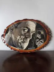 Universal Monsters The Mummy Hand Painted Wood Slice Boris Karloff