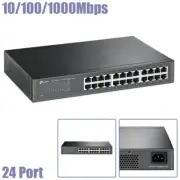 24-Port 10/100/1000Mbps Network LAN Ethernet Gigabit Desktop Switch RJ-45 Laptop