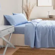 Royal Comfort 3000 Thread Count Bamboo Cooling Sheet Set King Light Blue