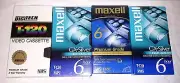 Lot New Blank VHS Tapes Maxell Digitech T-120 Video Cassette 240 Mins GX-Silver